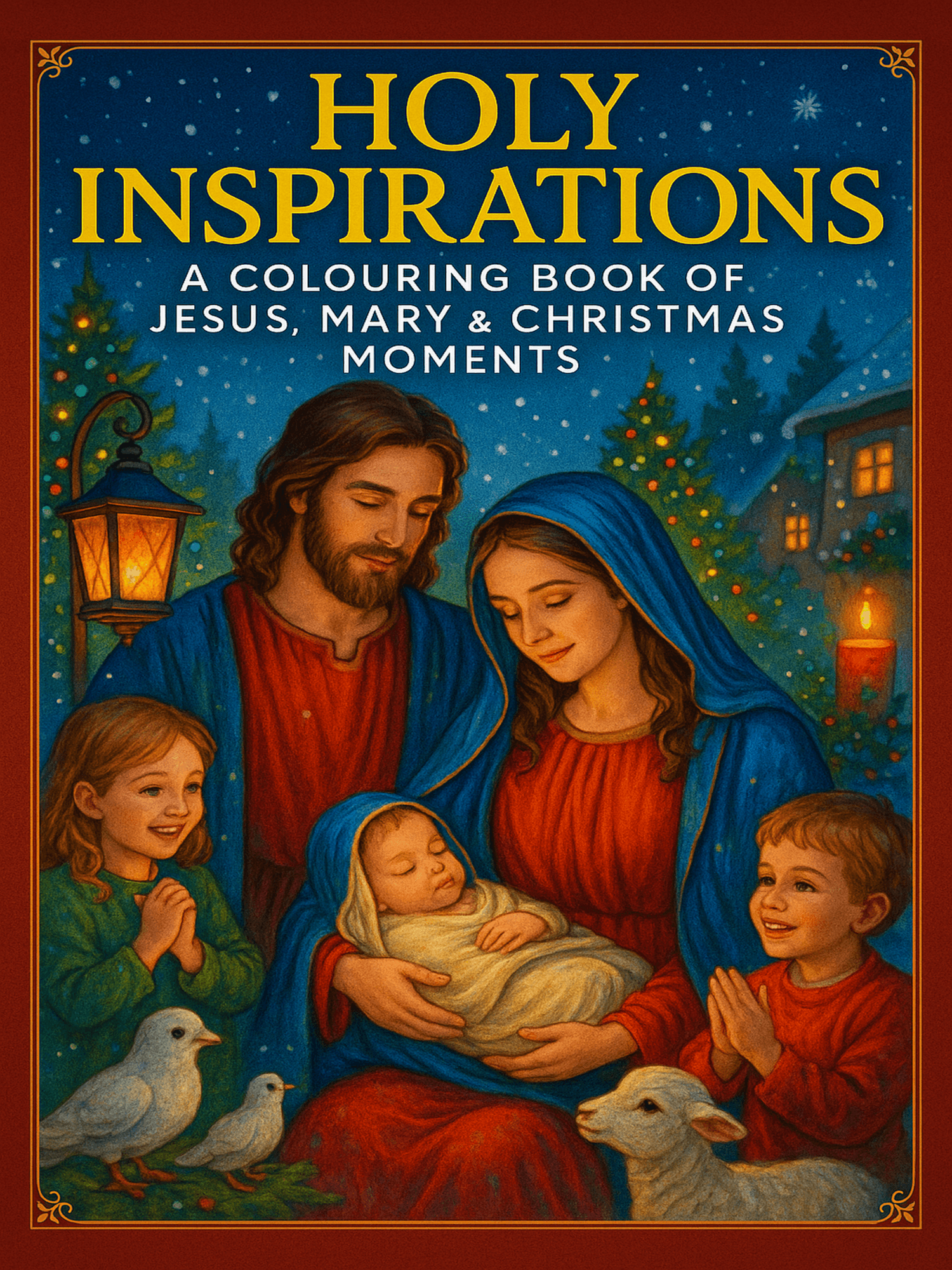 Holy Inspirations: A Colouring Book of Jesus, Mary & Christmas